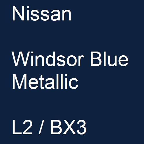Nissan, Windsor Blue Metallic, L2 / BX3.